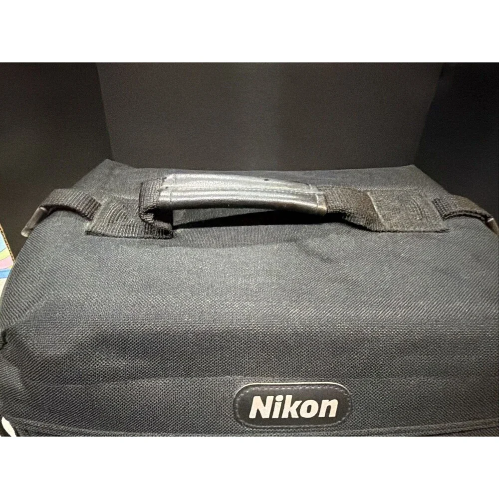 Nikon Camera Bag Case Black Shoulder Strap Padded Interior Organizer 12x8x9